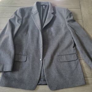 Claiborne mens wool cashmere jacket blazer coat size 44 R.